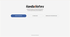 Desktop Screenshot of handlaihofors.se