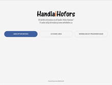 Tablet Screenshot of handlaihofors.se